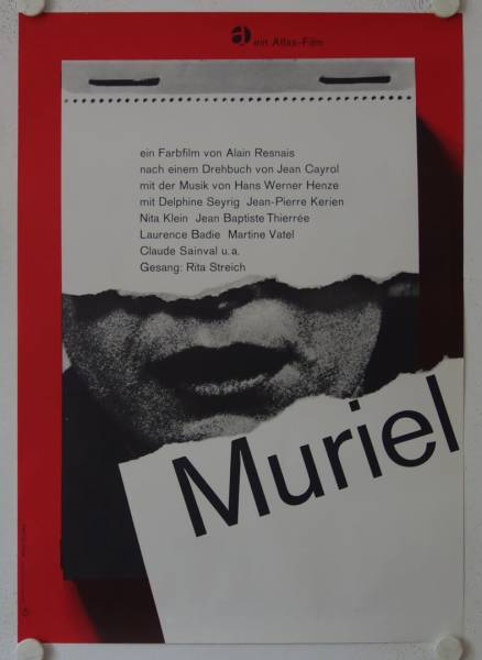 Muriel originales deutsches Filmplakat